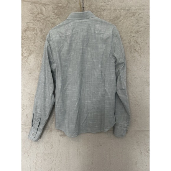 UNTUCKit Avellino WF Slim Fit Grey Plaid Button Down Shirt 40388 Mens Medium - Picture 5 of 6